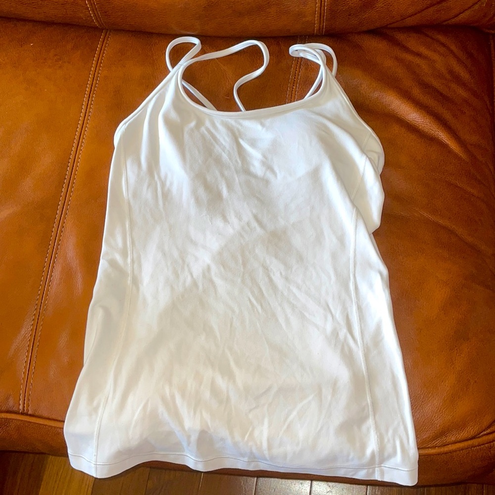 Lululemon white tank top, size 2